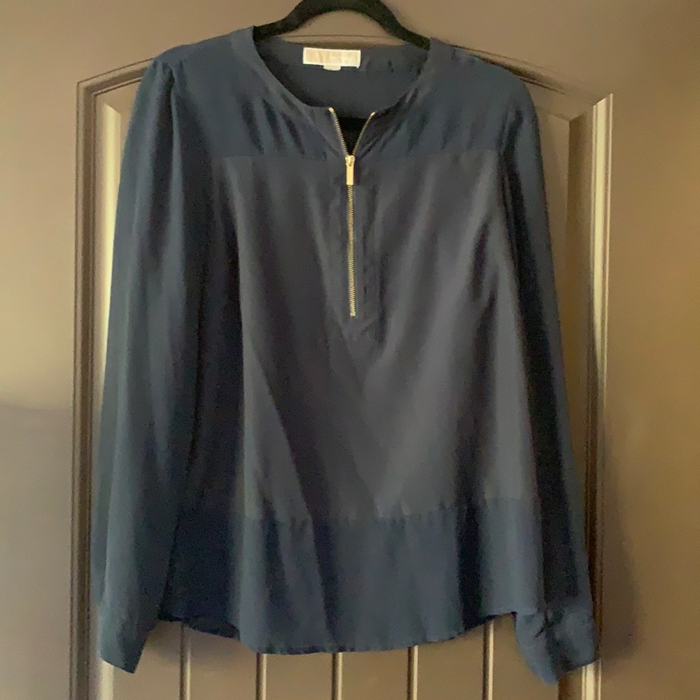 💫CLOSING SALE💫Michael Kors blue blouse w gold